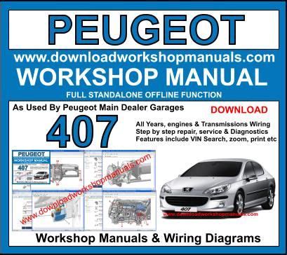 Peugeot 407 V6 Repair Manual Ebook Doc