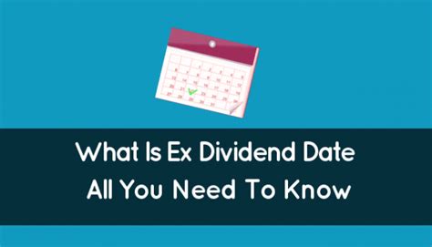 Pfe Dividend Ex Date: All You Need to Know