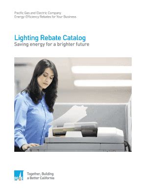 Pg&e Lighting Rebate Catalog