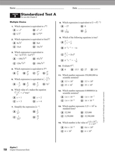 Pg 87 Holt Algebra 1 Answers Doc