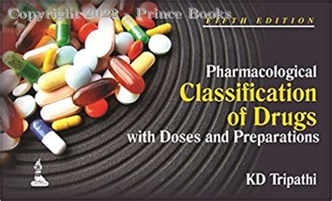 Pharmacological Classification of Drugs with Doses and Preparations 5th Edition Doc