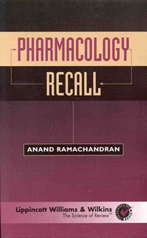 Pharmacology Recall 1st Edition Kindle Editon