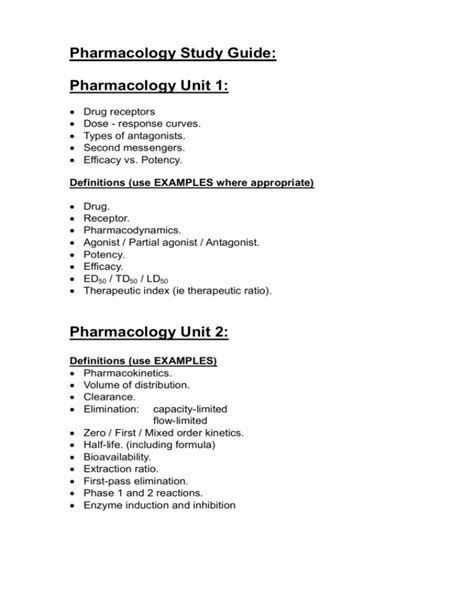 Pharmacology Study Guide Answers 7th Edition Reader