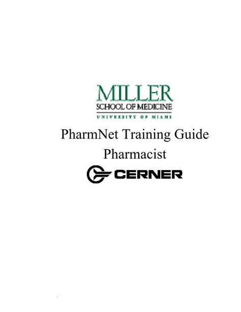 Pharmnet Training Guide Pharmacist - University Of  - Miami Parties Manual Ebook Epub