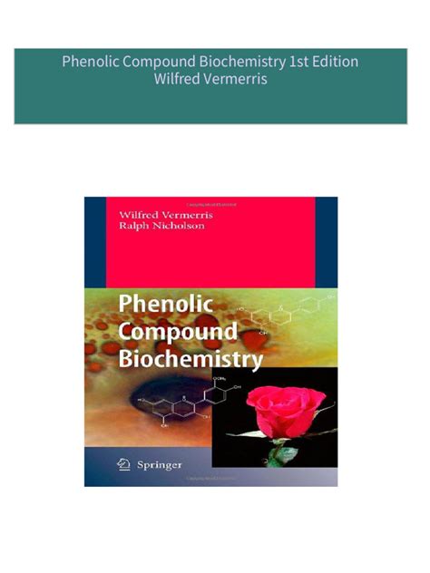 Phenolic Compound Biochemistry 1st Edition Epub