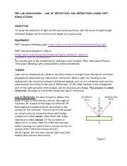 Phet Light Reflection Refraction Lab Answers PDF