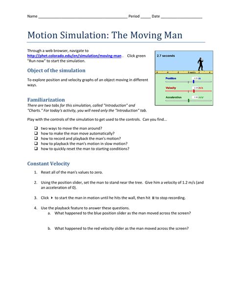 Phet Motion Simulation The Moving Man Answer PDF