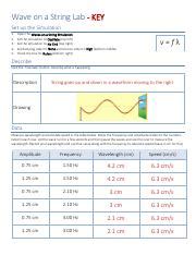 Phet Waves On A String Answer Key Doc