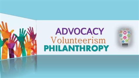 Philanthropy and Advocacy: