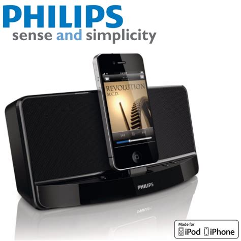 Philips iPod Docking Speakers Black Doc