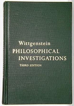 Philosophical Investigations 3rd Edition PDF