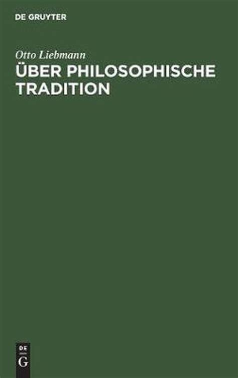 Philosophische Tradition Reader