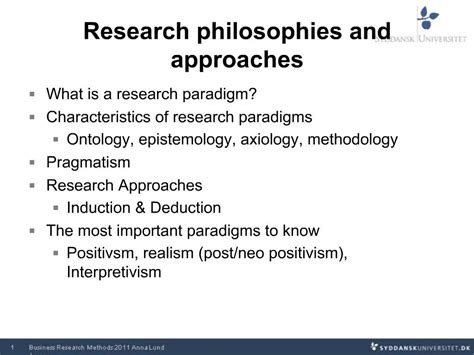 Philosophy and Approach