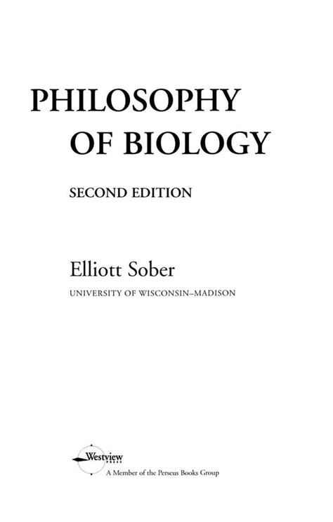 Philosophy of Biology 2nd Edition Dimensions of Philosophy Reader