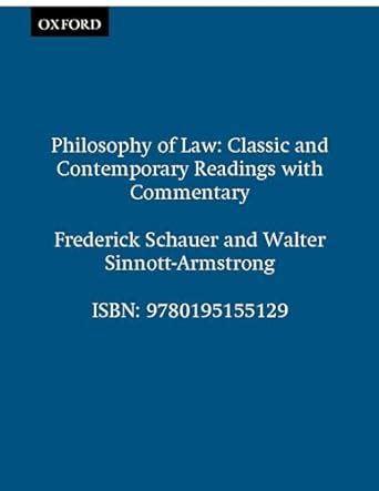 Philosophy of Law Classic and Contemporary Readings Doc