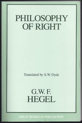 Philosophy of Right Great Books in Philosophy Epub