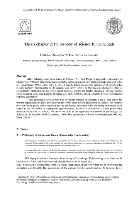 Philosophy of Science (Fundamentals of Philosophy) Doc