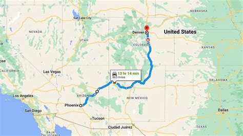 Phoenix AZ to Denver CO: A 999-Mile Road Trip Adventure