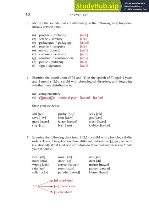 Phonology Exercises Answers Introduction To Language Epub