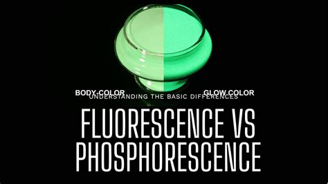 Phosphorescence and Fluorescence: Unlocking the Glow