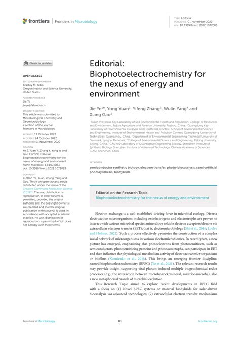 Photo/Electrochemistry and Photobiology in the Environment PDF