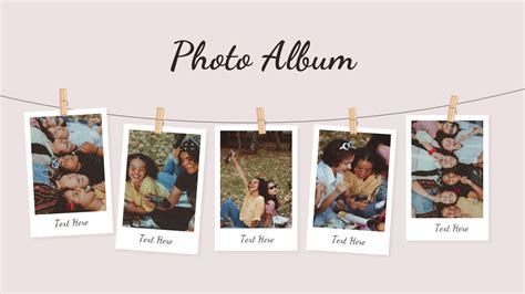 Photo Album Google Slides Template