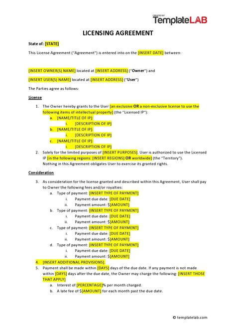 Photo Licensing Agreement Template