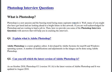 Photoshop Quiz Answers Epub