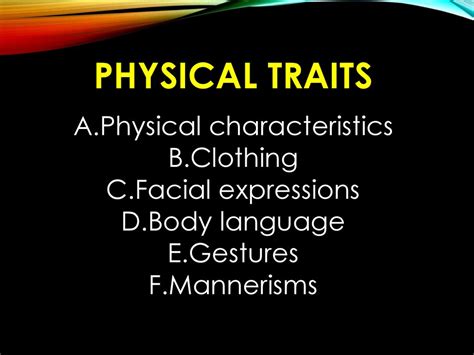 Physical Attributes and Attire