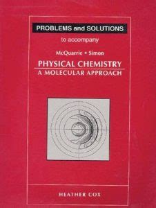 Physical Chemistry A Molecular Approach Solution Reader