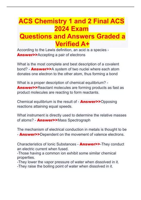 Physical Chemistry Acs Exam 2013 Answers Reader