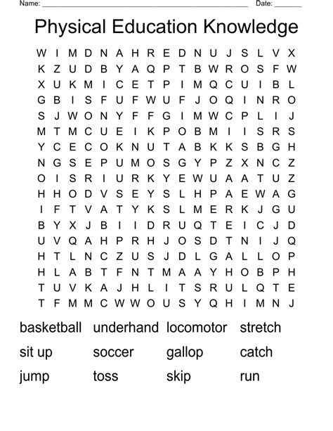 Physical Education 9 Word Search Golf Answers Epub