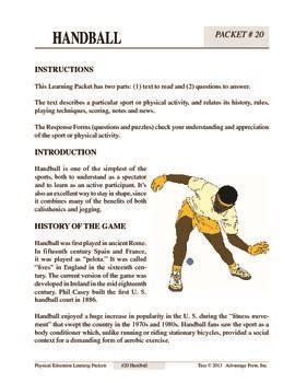 Physical Education Learning Packets Answer Dance PDF
