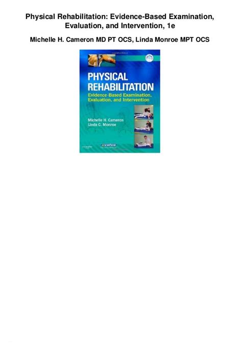 Physical Rehabilitation Evidence-Based Examination, Evaluation, and Intervention PDF