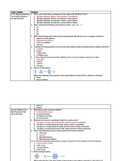 Physical Science Answer Key Doc