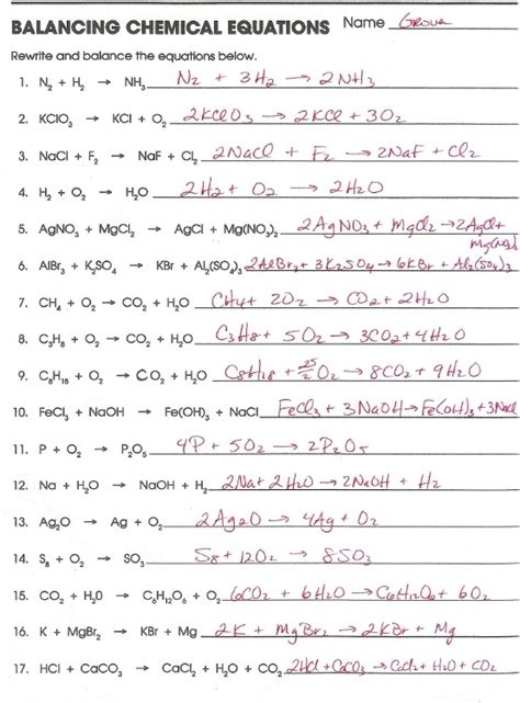 Physical Science If8767 Answers Word Equations Epub