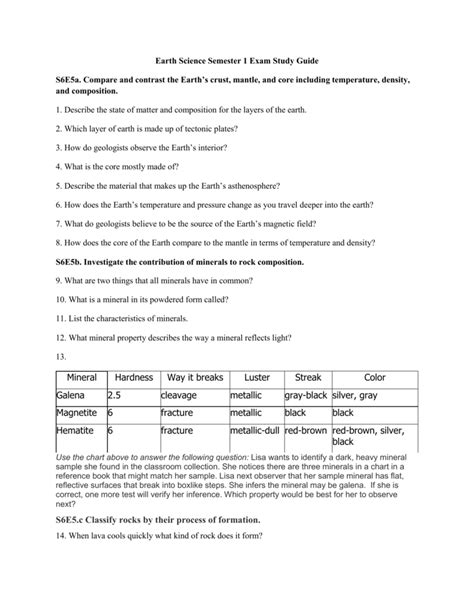 Physical Science Semester 2 Course Review Answer Reader