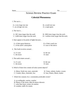 Physical Science Test Review Answers Kindle Editon