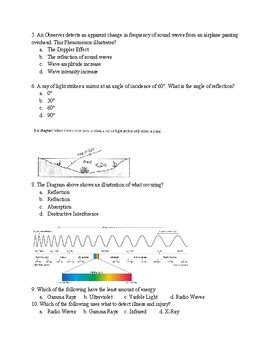 Physical Science Waves Test Answers Doc