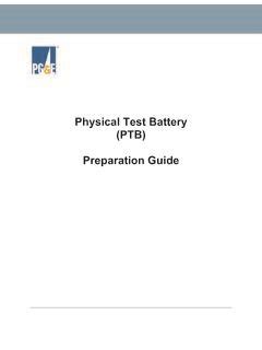 Physical Test Battery (PTB) Preparation Guide Ebook Doc