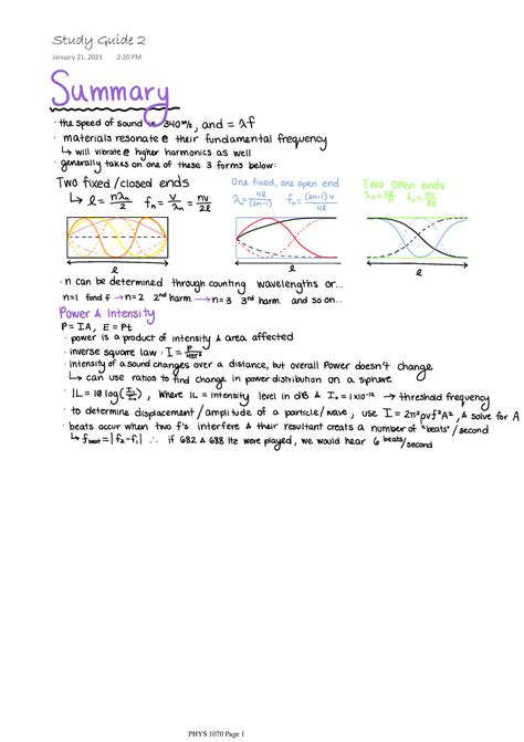 Physics 1070 Study Guide Answers Kindle Editon