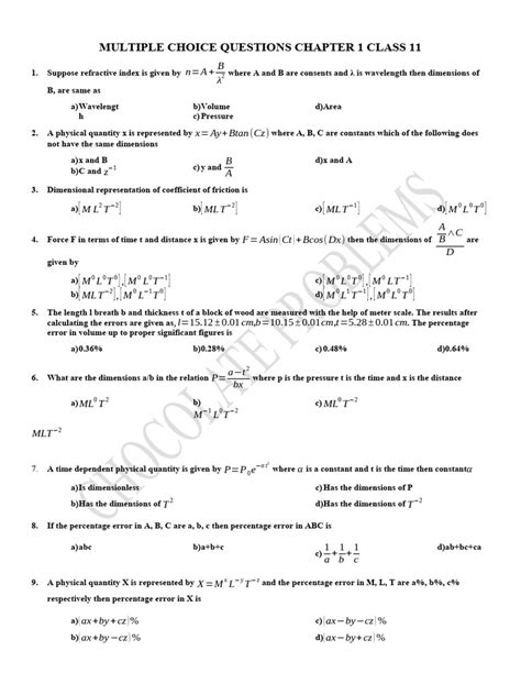 Physics 21 Chapter Solution For Multiple Choice Reader