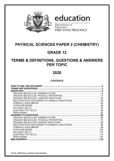Physics And Chemistry For Grade 11 2014 November Papers PDF Kindle Editon