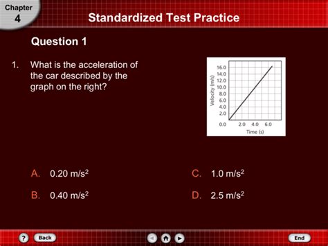 Physics Chapter 4 Stardized Test Practice Answers PDF