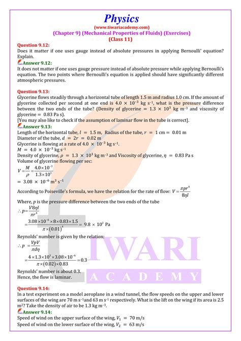 Physics Chapter 9 Answers Reader