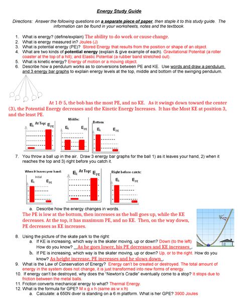 Physics Conservation Of Energy Study Guide Answers PDF