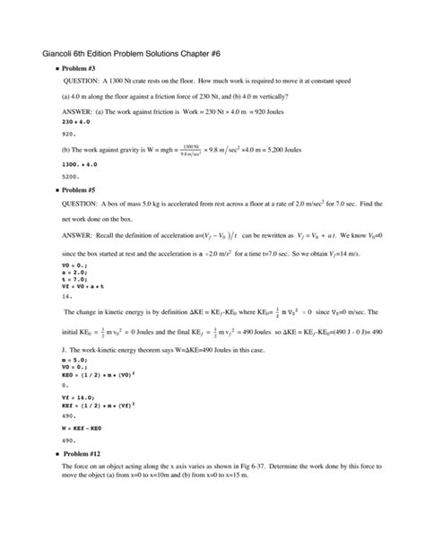 Physics Giancoli 6th Edition Solutions Chapter 6 Epub