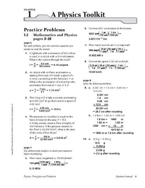 Physics Problems And Principles Answers Kindle Editon