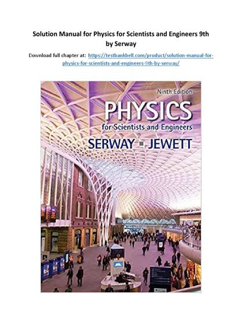 Physics Scientists Engineers Serway 9th Edition Solutions Ebook Reader