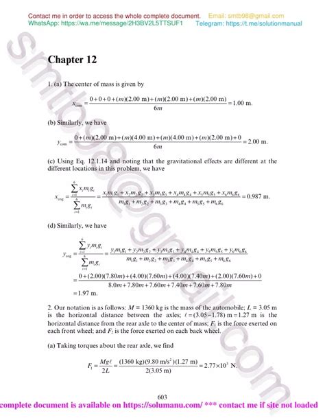 Physics Solution Manual Chapter 12 Epub